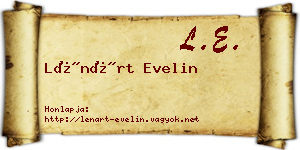 Lénárt Evelin névjegykártya