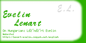 evelin lenart business card